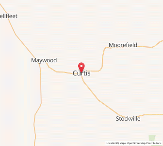 Map of Curtis, Nebraska