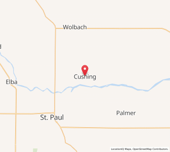 Map of Cushing, Nebraska