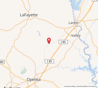 Map of Cusseta, Alabama