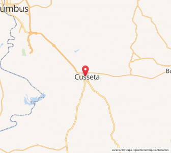 Map of Cusseta, Georgia