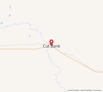 Map of Cut Bank, Montana