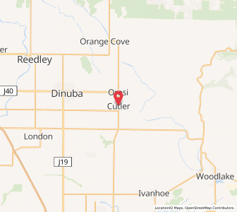 Map of Cutler, California