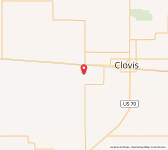 Map of Cannon Air Force Base - CVS, New Mexico