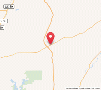 Map of Daisy, Oklahoma