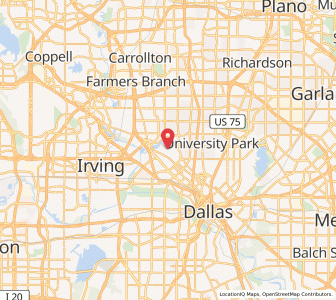 Map of Dallas Love Field - DAL, Texas