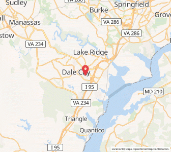 Map of Dale City, Virginia