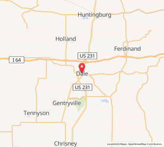 Map of Dale, Indiana