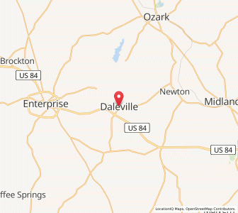 Map of Daleville, Alabama