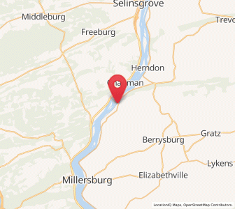 Map of Dalmatia, Pennsylvania