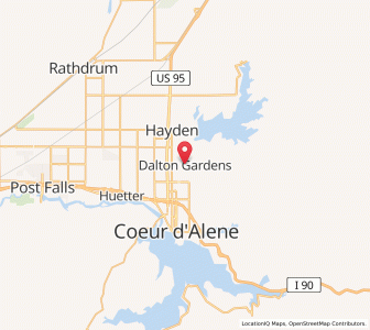 Map of Dalton Gardens, Idaho