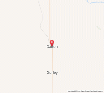 Map of Dalton, Nebraska