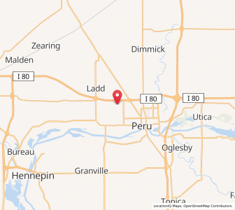Map of Dalzell, Illinois