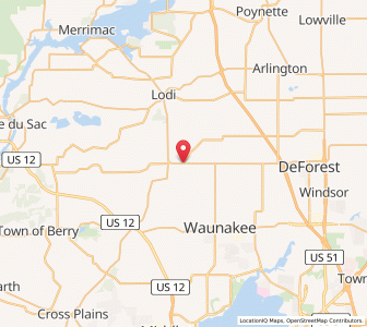 Map of Dane, Wisconsin
