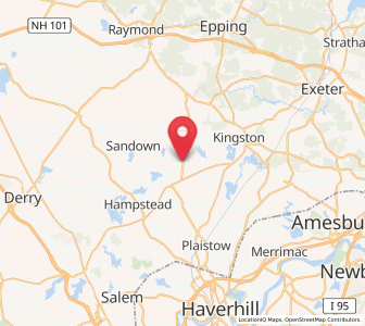 Map of Danville, New Hampshire