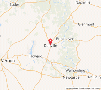 Map of Danville, Ohio