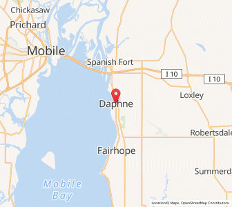 Map of Daphne, Alabama