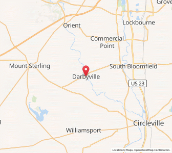 Map of Darbyville, Ohio