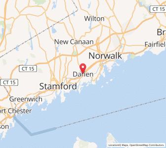 Map of Darien, Connecticut