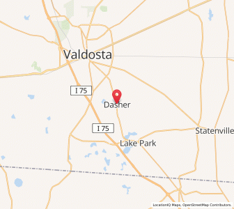 Map of Dasher, Georgia