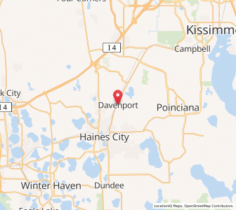 Map of Davenport, Florida