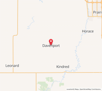 Map of Davenport, North Dakota