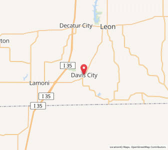 Map of Davis City, Iowa