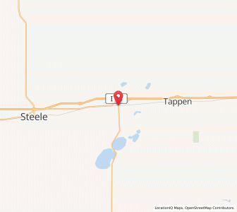 Map of Dawson, North Dakota