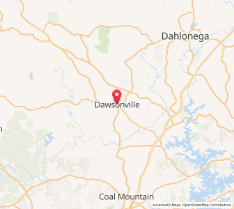 Map of Dawsonville, Georgia