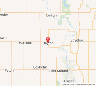 Map of Dayton, Iowa