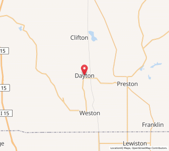 Map of Dayton, Idaho