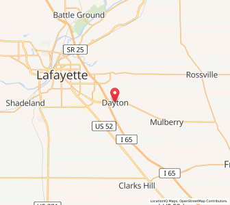 Map of Dayton, Indiana