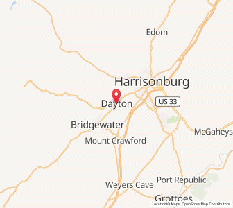 Map of Dayton, Virginia
