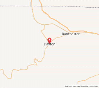 Map of Dayton, Wyoming