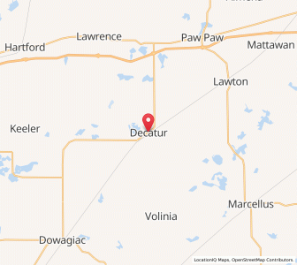 Map of Decatur, Michigan
