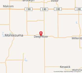Map of Deep River, Iowa