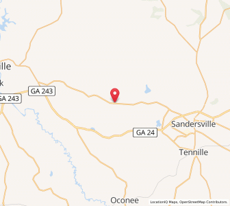 Map of Deepstep, Georgia