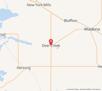 Map of Deer Creek, Minnesota