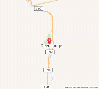 Map of Deer Lodge, Montana