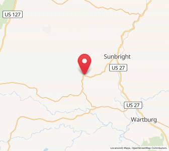 Map of Deer Lodge, Tennessee