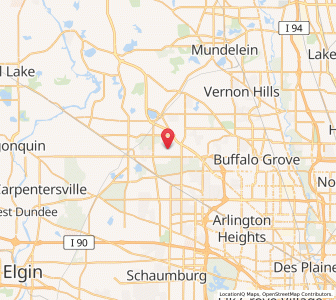 Map of Deer Park, Illinois
