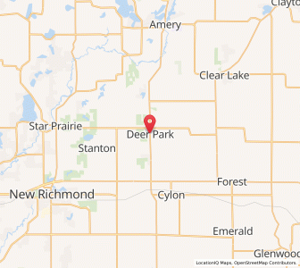 Map of Deer Park, Wisconsin