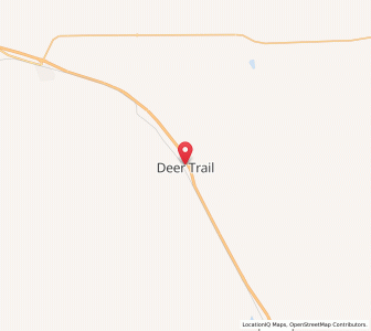 Map of Deer Trail, Colorado