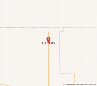 Map of Dell City, Texas