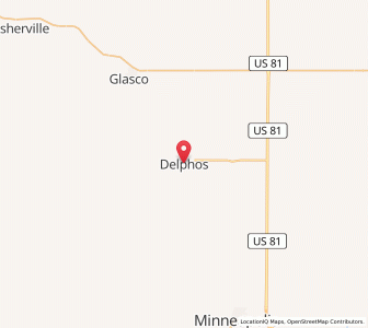 Map of Delphos, Kansas