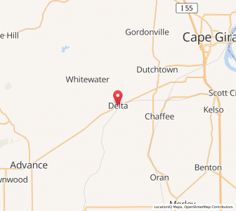 Map of Delta, Missouri