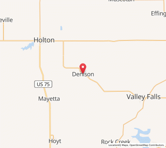 Map of Denison, Kansas