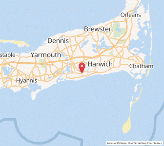 Map of Dennis Port, Massachusetts