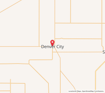 Map of Denver City, Texas