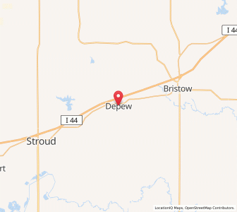 Map of Depew, Oklahoma
