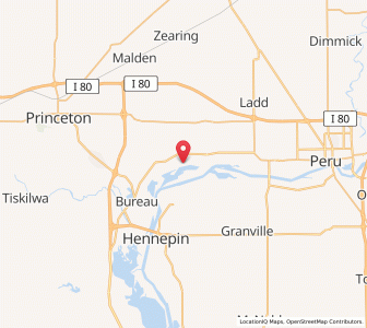 Map of DePue, Illinois
